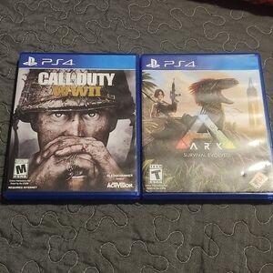 PS4 Call of Duty: WWII and ARK: Survival Evolved Game Bundle